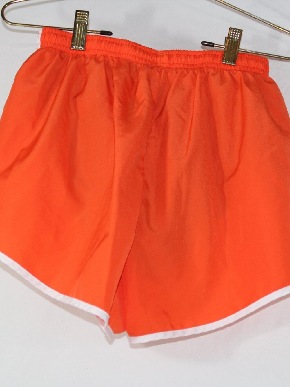 Brooks Women's Running Shorts Orange with Gray Lining Size Sm Adj. Waist - Picture 3 of 6